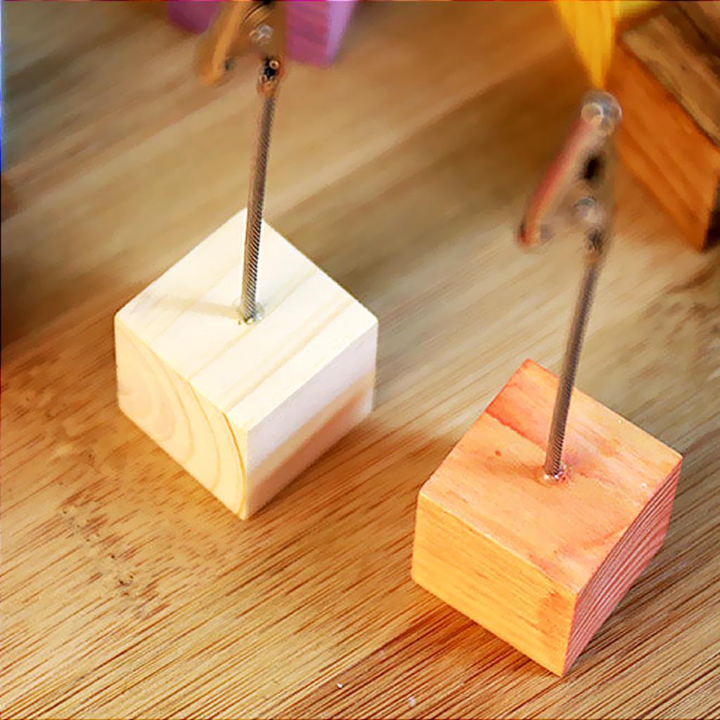 4-5pack 50 Pieces Assorted Color Wooden Blocks Embellishments for Crafts 15mm