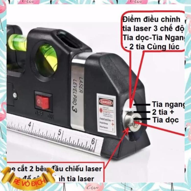 Thước nivo ️️ Thước nivô cân mực 2 tia laser dọc- ngang lv-03 206418 ️Evoucher️