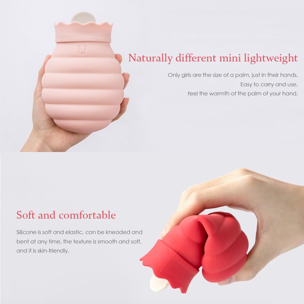 Jodan&Judy Bình Silicone Giữ Nhiệt Đựng Nước Ấm Dùng Cho Mùa Đông Dung Tích 313 / 620ml Có Nắp