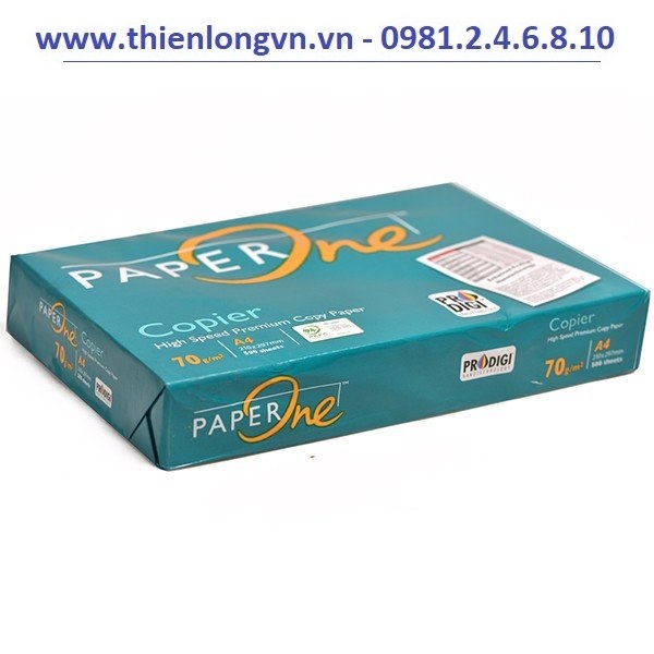 Giấy Paper One khổ A4 định lượng 70 gsm