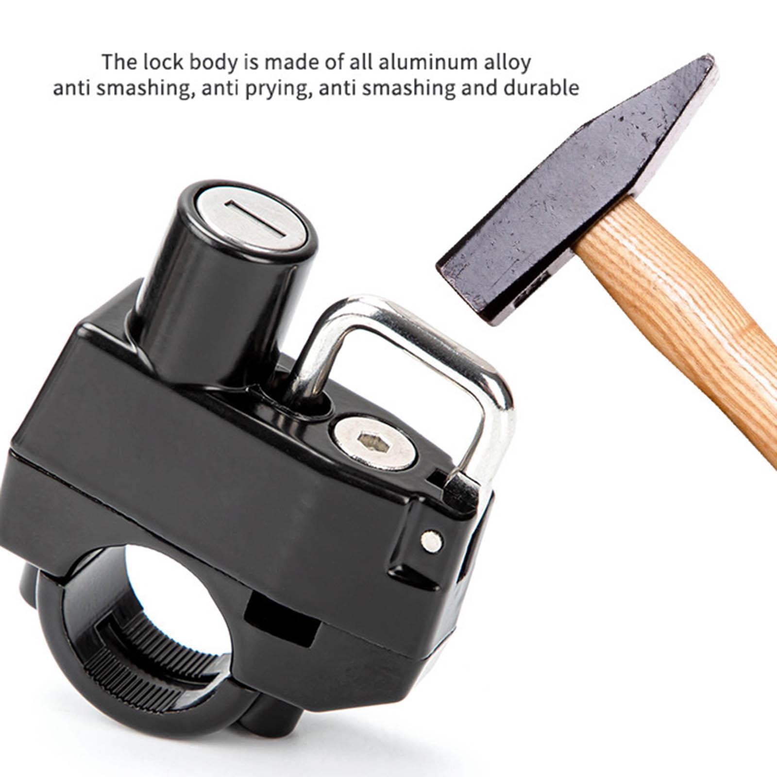 Motorcycle Lock Anti Fits for 22mm-25mm Handlebars Motorbike