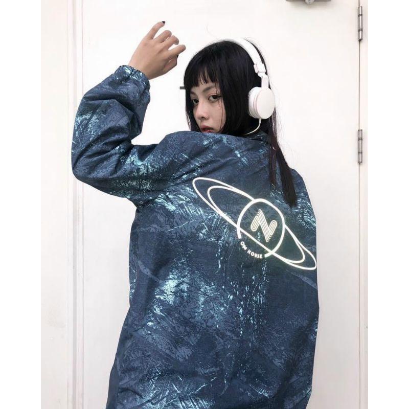 Áo khoác dù , áo khoác loang màu 4.0 phát sáng ,2 lớp