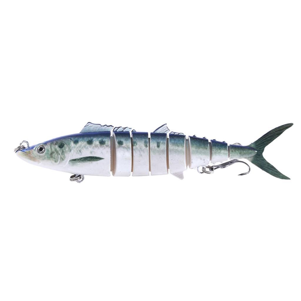 8 Segment Multi Jointed  Bionic  Eel Swimbait Blue