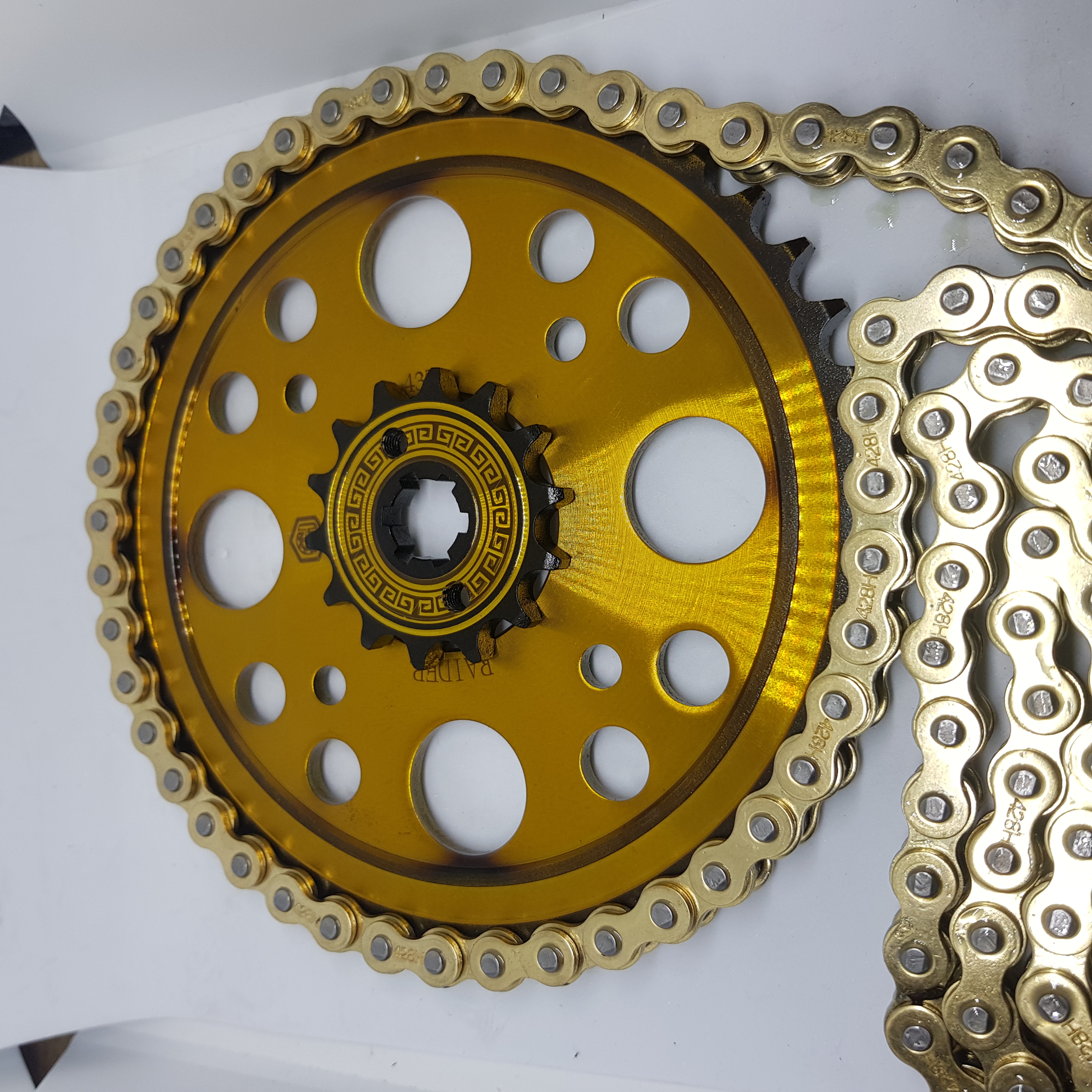 Nhông sên dĩa Raider / Satria , màu vàng, màu đỏ tròn, màu đỏ xéo. Raider, Satria
