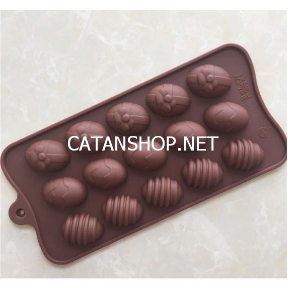 Khuôn làm chocolate/ kẹo dẻo/ làm bánh các loại bằng silicon tạo hình ngôi sao, trứng phục sinh
