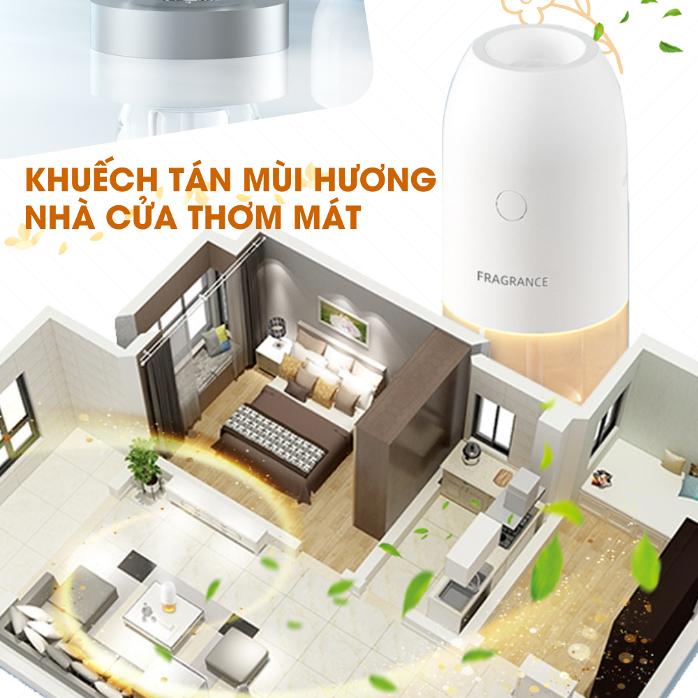 Máy khuếch tán tinh dầu khử mùi cao cấp kèm đèn ngủ led điều khiển bằng giọng nói thông minh BR 01 - Phun sương 3 chế độ kích thước nano lan tỏa mùi hương giúp nhà cửa , cơ quan, trường học thơm mát, pin sạc tiện dụng