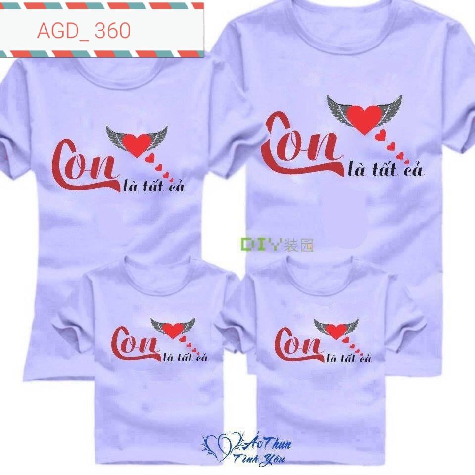 Áo mẫu in con là tất cả - MÃ AGD 360