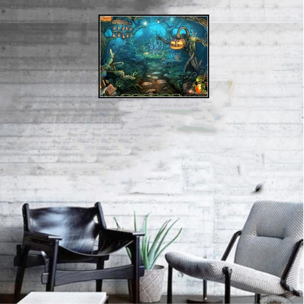 DIY  Handmade Full Drill Painting Halloween 30x40cm