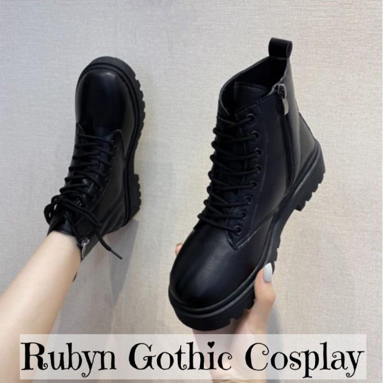 Giày Boots Chiến Binh Khóa Kéo Cá tính mẫu mới 2020 ( Size 35 - 40 ) DA LÌ