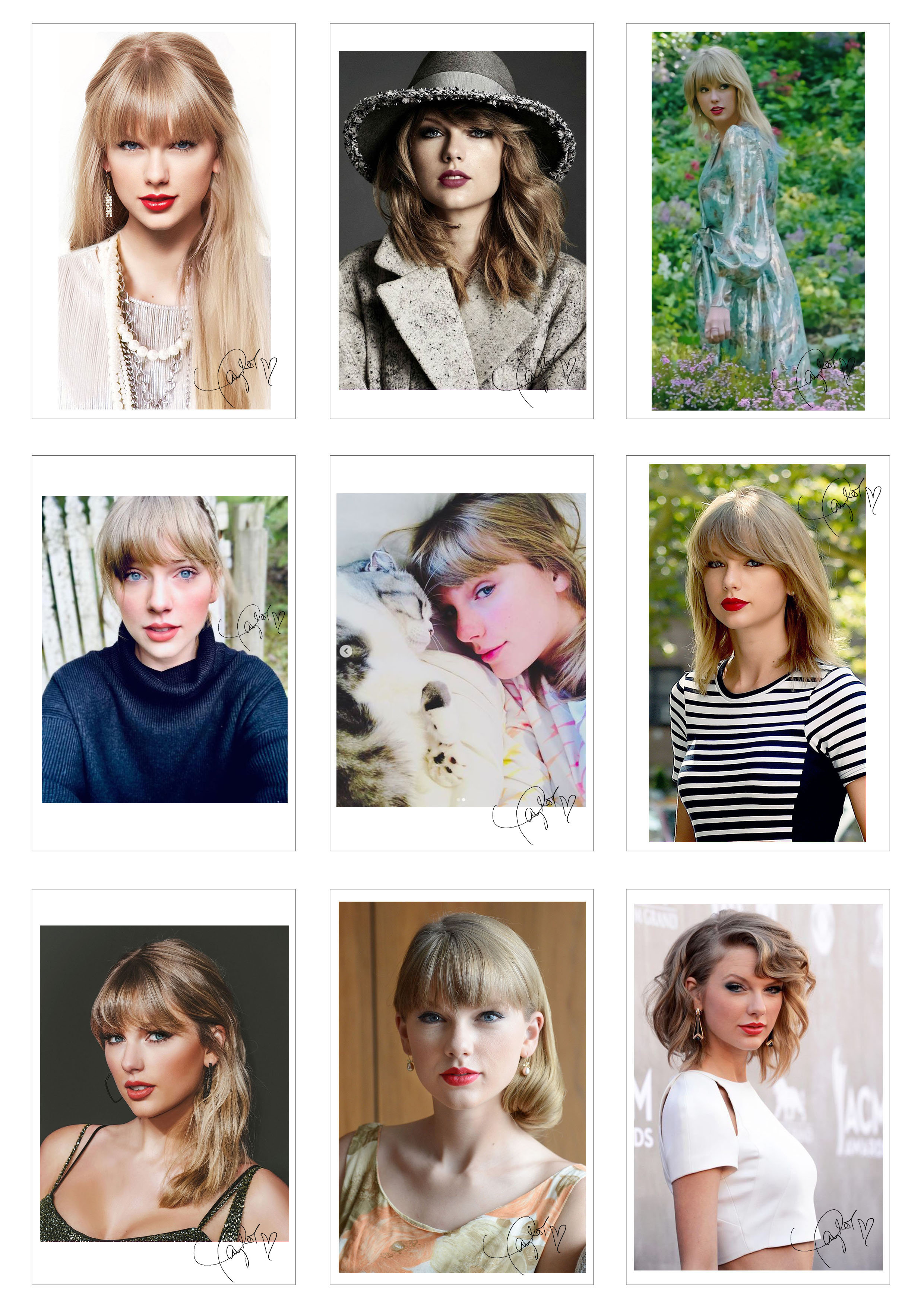 Lomo Card 54 ảnh TAYLOR SWIFT ( kèm chữ ký