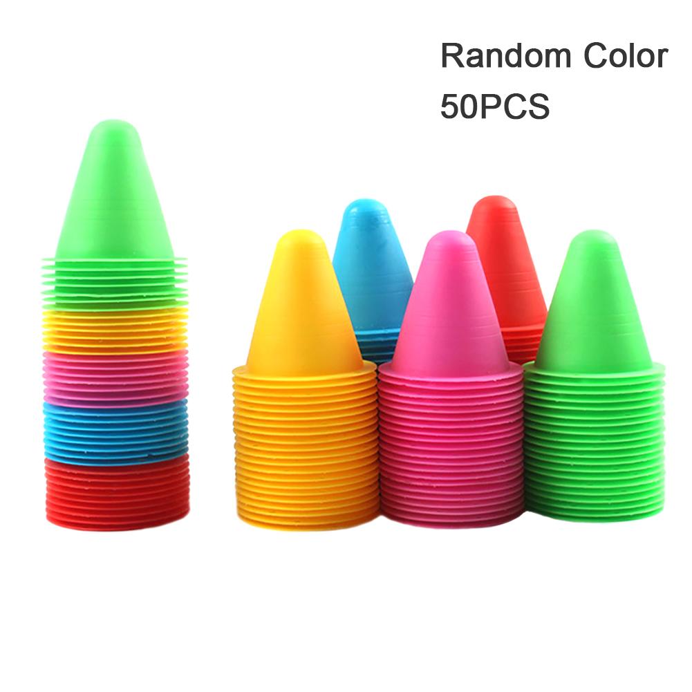 Trẻ em trưởng thành Thực hành Agility Thiết bị di động Trượt Sân vận động Khóa Sân vận động Khóa Sân vận động Viên Cup Cup Color Pile Random Color: 50pcs