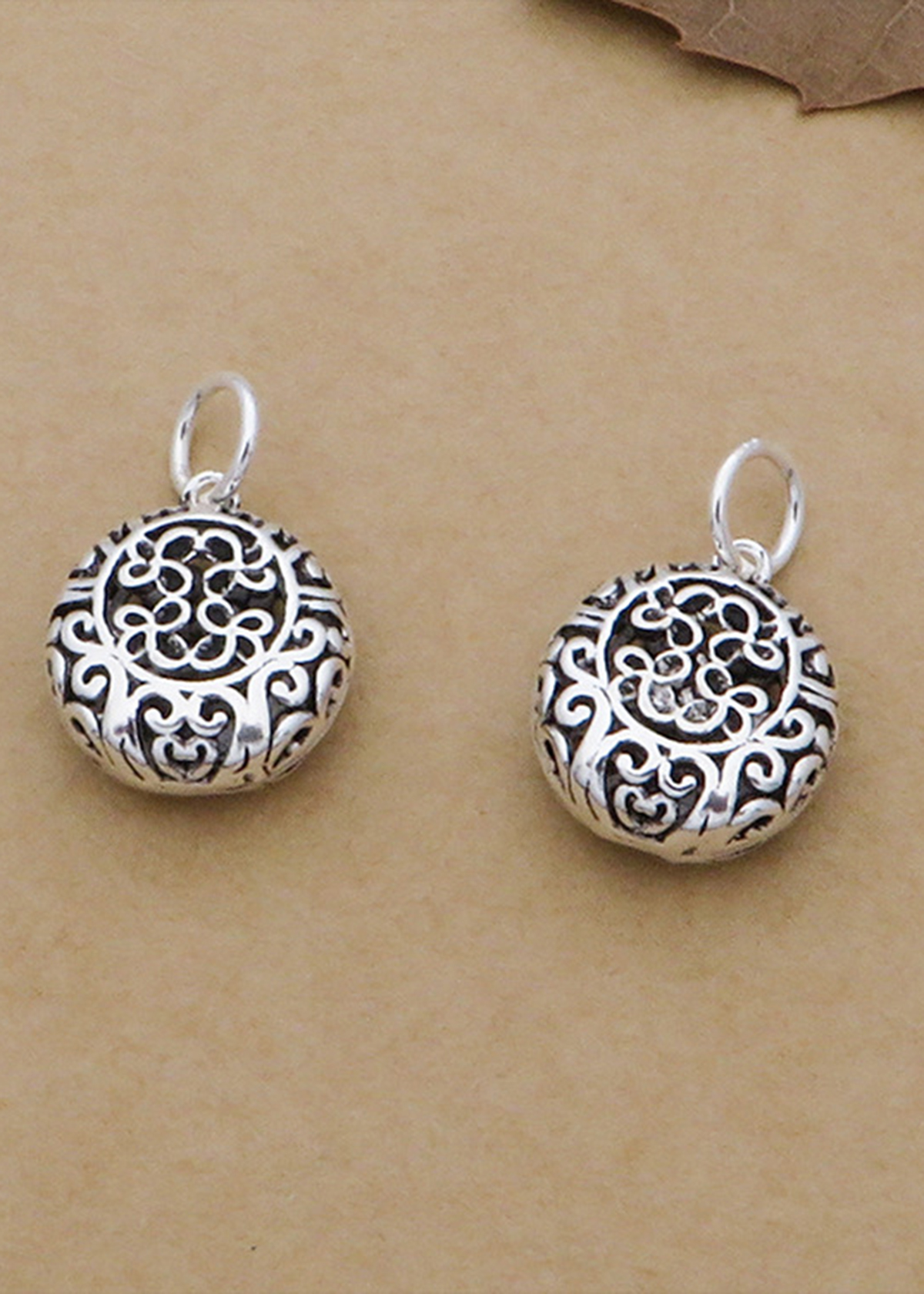 Combo 2 cái charm bạc hình túi may mắn treo - Ngọc Quý Gemstones
