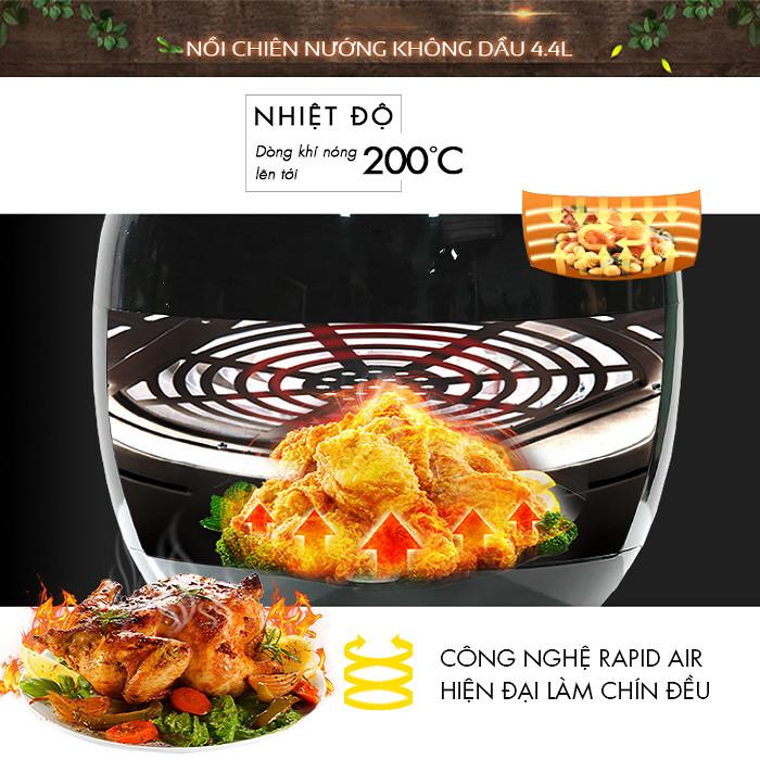 Nồi chiên không dầu cao cấp 4.4L - Hàng Chất Lượng