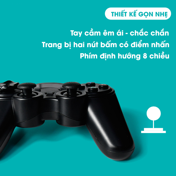 Tay cầm chơi game không dây USB cho PC, Laptop / Điện Thoại, TV Android - K1360