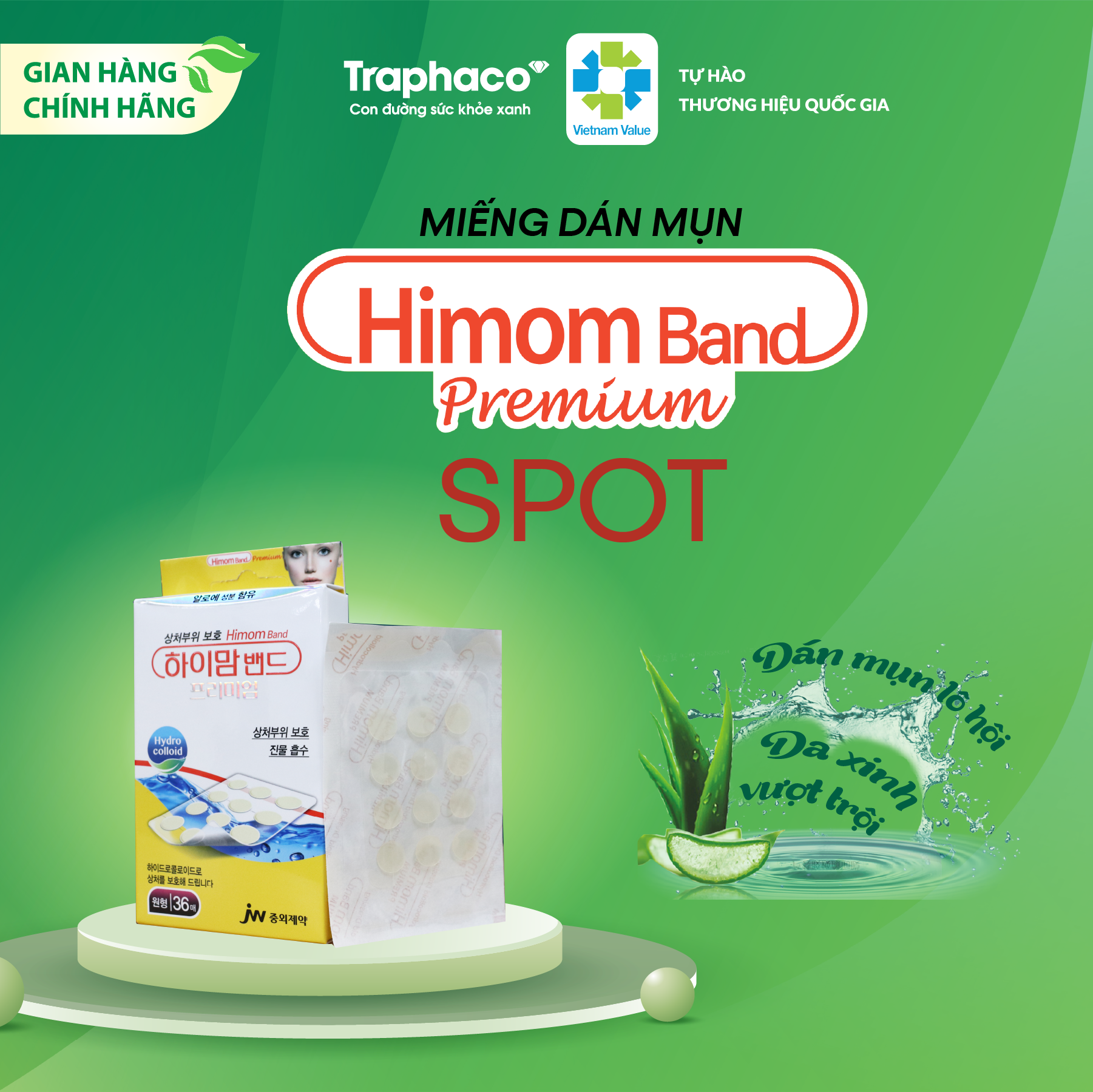 HIMOM SPOT - DÁN MỤN LÔ HỘI - DA XINH VƯỢT TRỘI