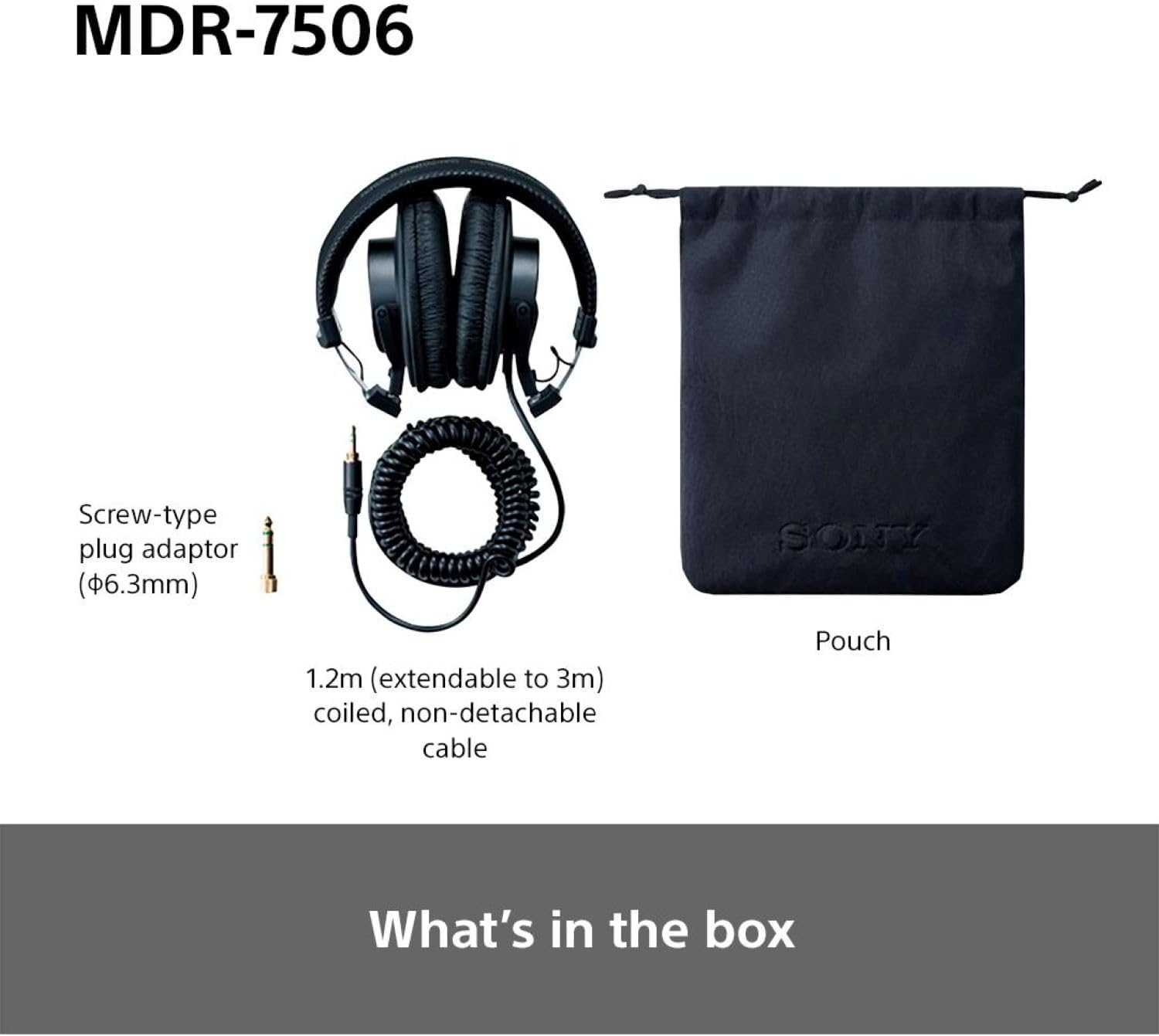 Tai Nghe Kiểm Âm Closed-Back Sony MDR-7506 - hàng chính hãng
