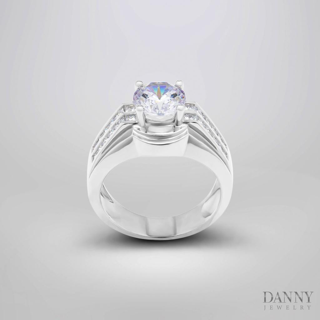 Nhẫn Nam Danny Jewelry Bạc 925 Đá Chủ CZ Xi Rhodium NN4393