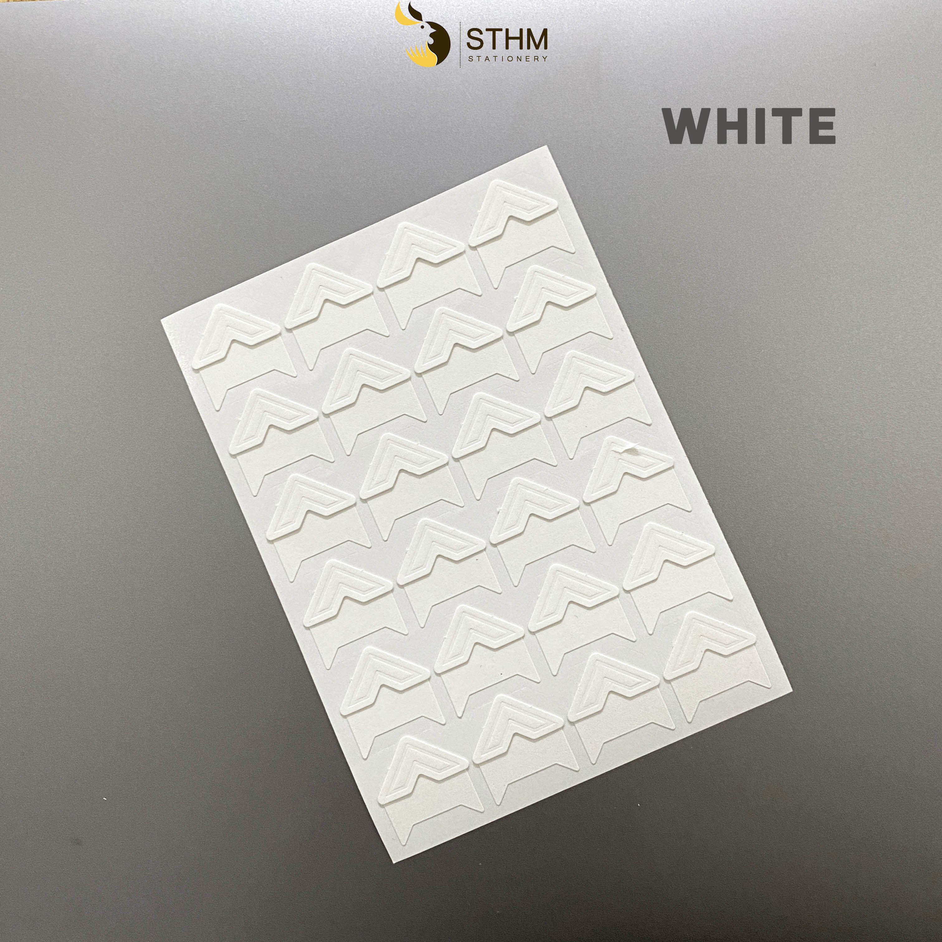 - Nẹp giấy cố định ảnh có keo hai mặt - Dùng cho trang trí sổ dán ảnh, scrapbook, photobook - 24 cái