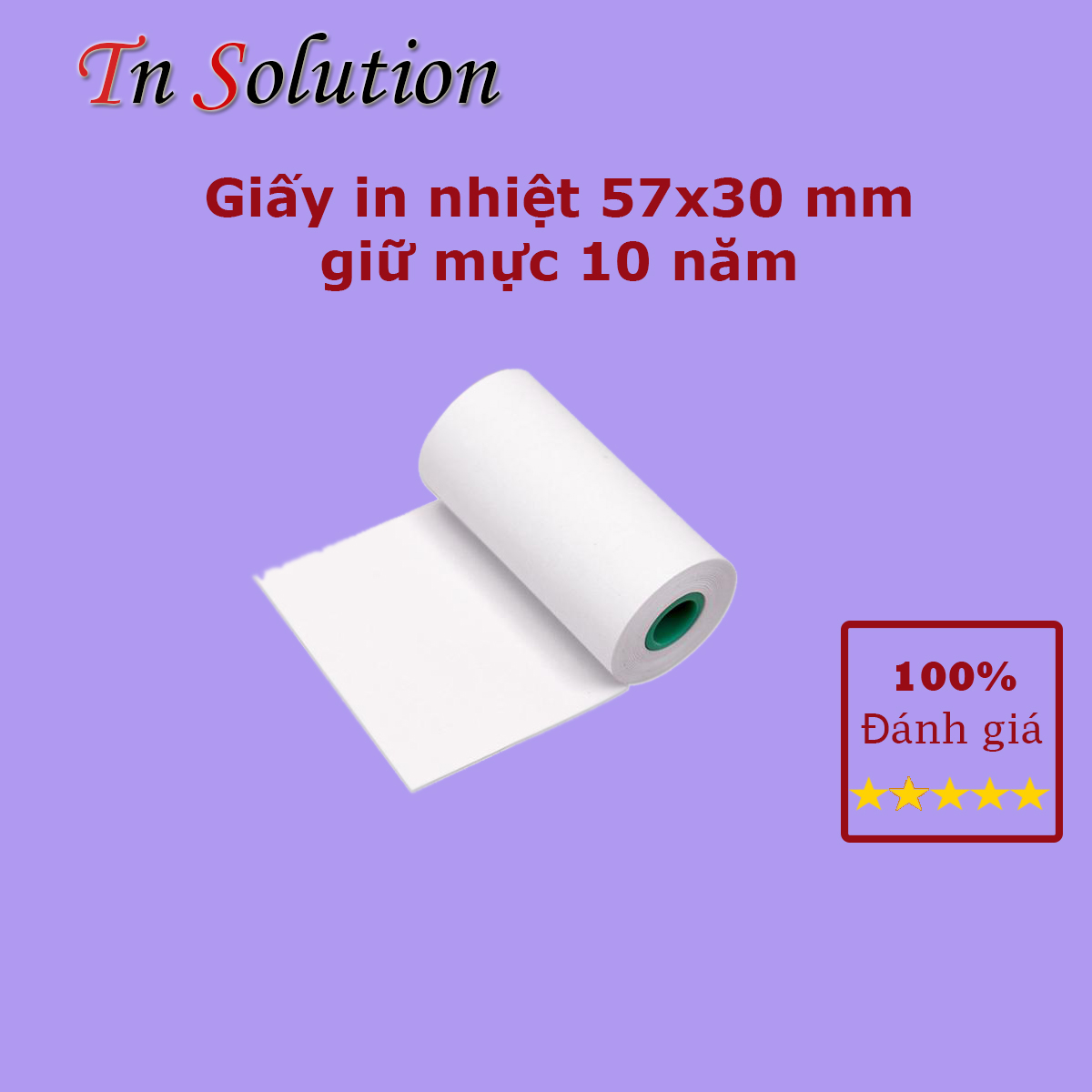 Giấy in nhiệt chính hãng PeriPage mực rõ nét không bụi