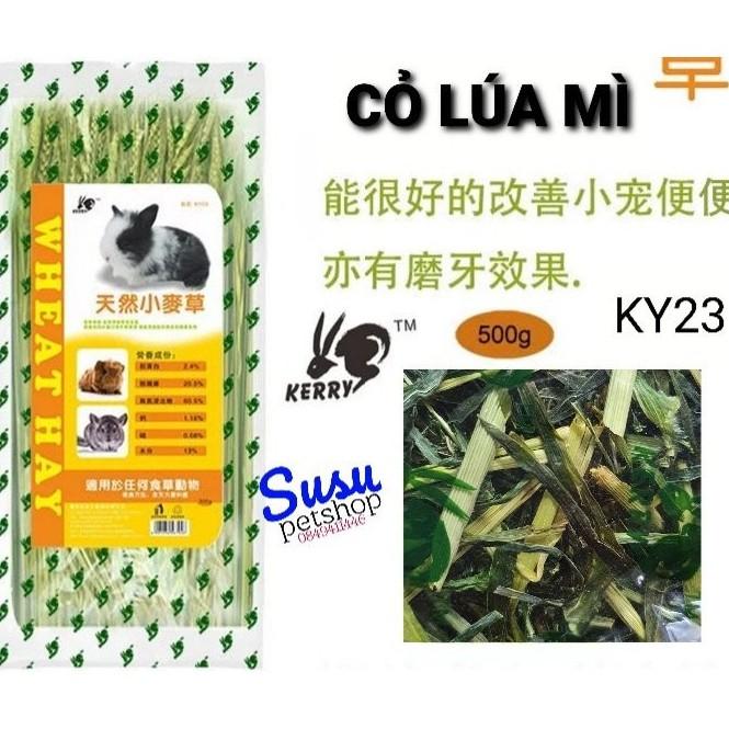 Cỏ lúa Mạch, lúa Mì Kerry cắt khúc Thơm Ngon cho Thỏ, Bọ 500gr