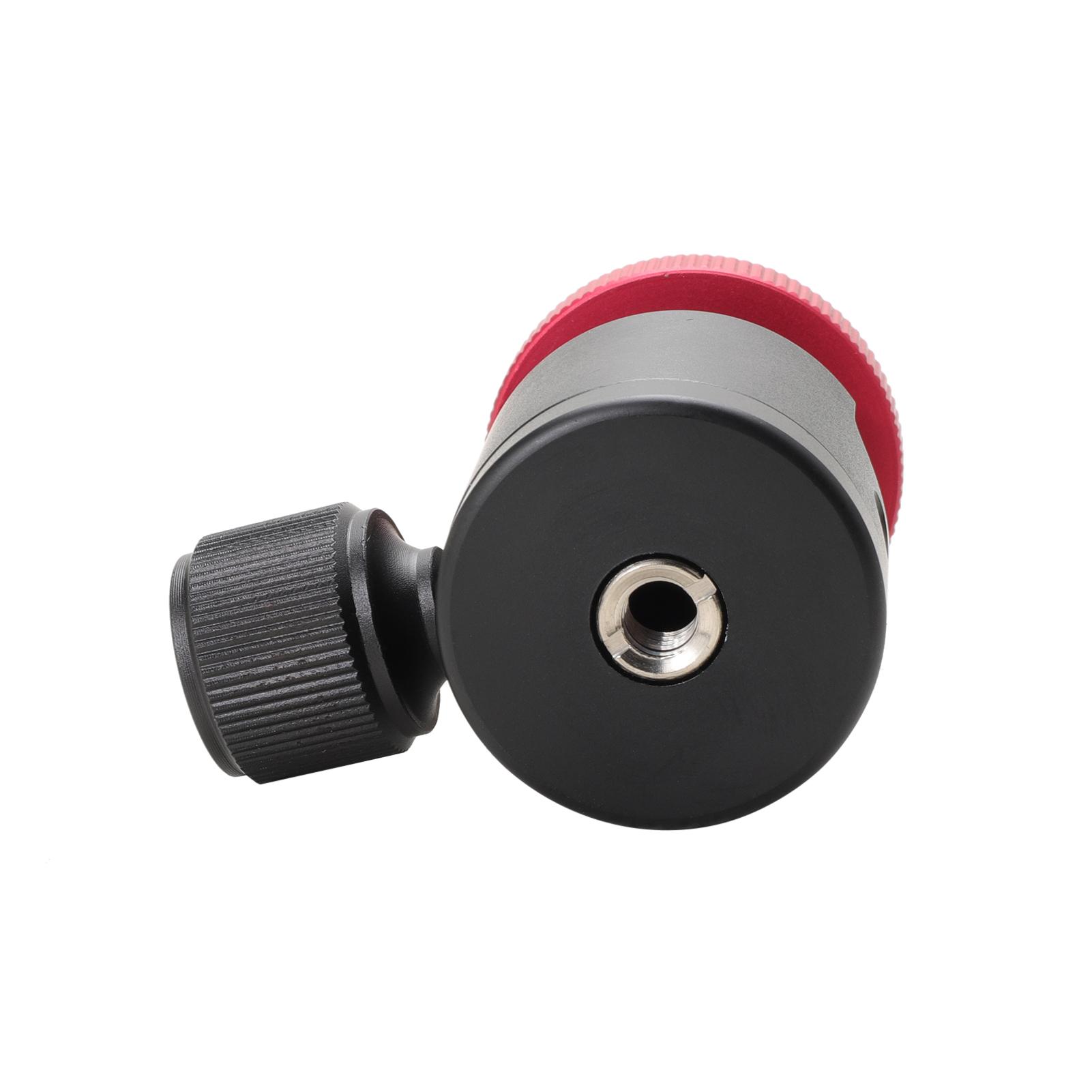 Đầu bóng nhỏ có thể xoay Đầu bóng thay thế phụ kiện chụp ảnh với 3/8 inch Lỗ vít 1/4 inch bằng hợp kim nhôm