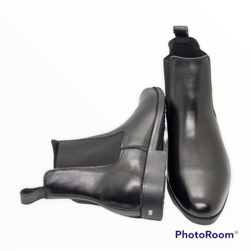 Giày boots cao cổ da bò thật Tomshoes, cam kết da thật 100%