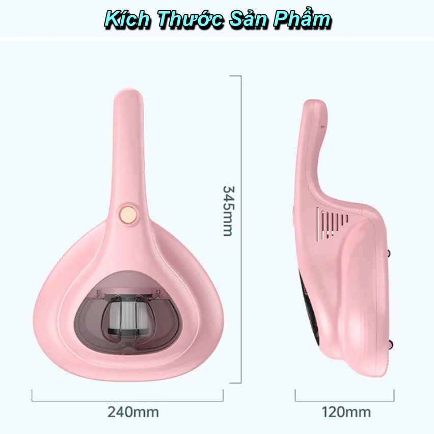 Máy Hút Bụi Giường Nệm, Diệt Bọ Rệp Tới 99,9% Bằng Tia UV - Home and Garden