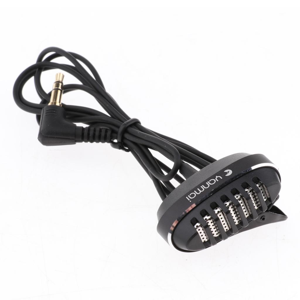 Clip-on Studio Stereo Condenser Microphone Video Recording Mic 3.5mm