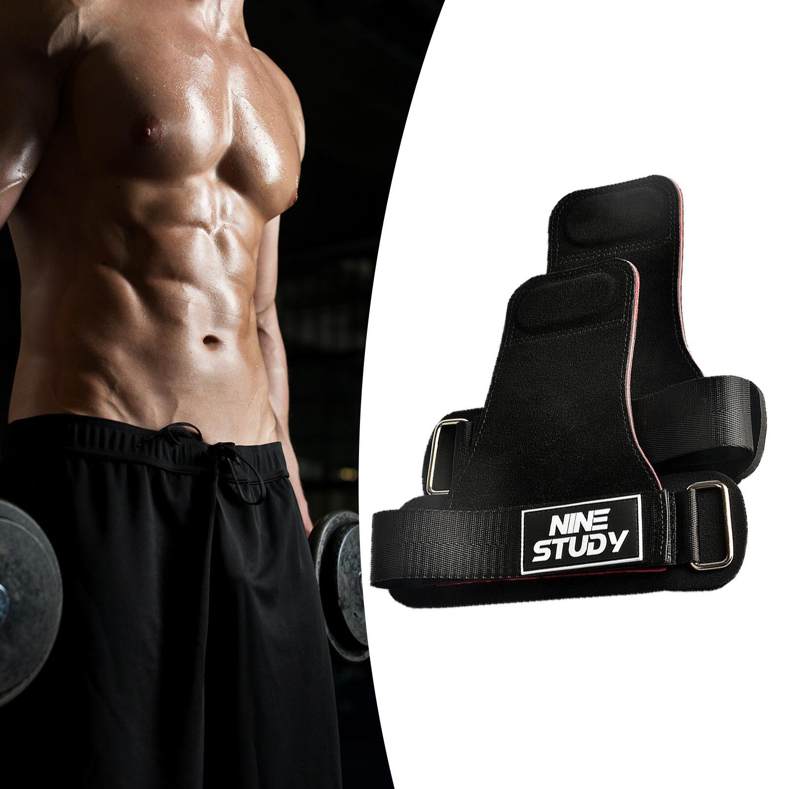 Weight Lifting Hooks Grip Pull up Wrist Straps for Weightlifting Men Women Fitness