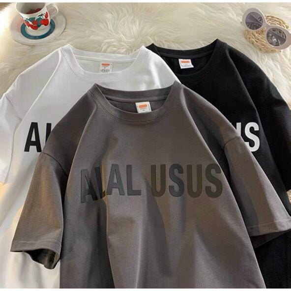 Áo phông nam nữ form rộng 2N Unisex thun cotton họa tiết chữ đơn giản usus màu trắng/đen/xám/be/rêu