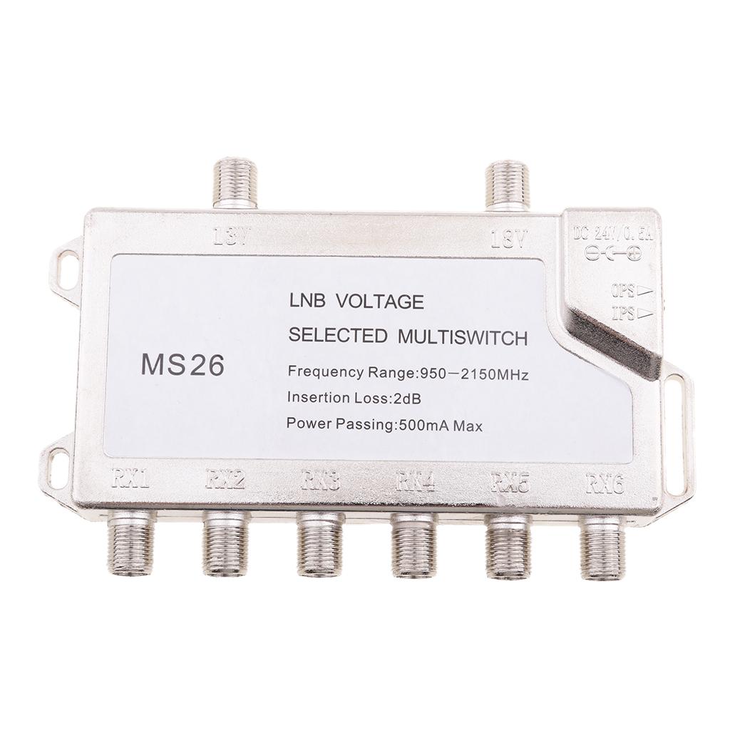 2 In 6 Diseqc Switch Satellite Multiswitch For TV Receiver