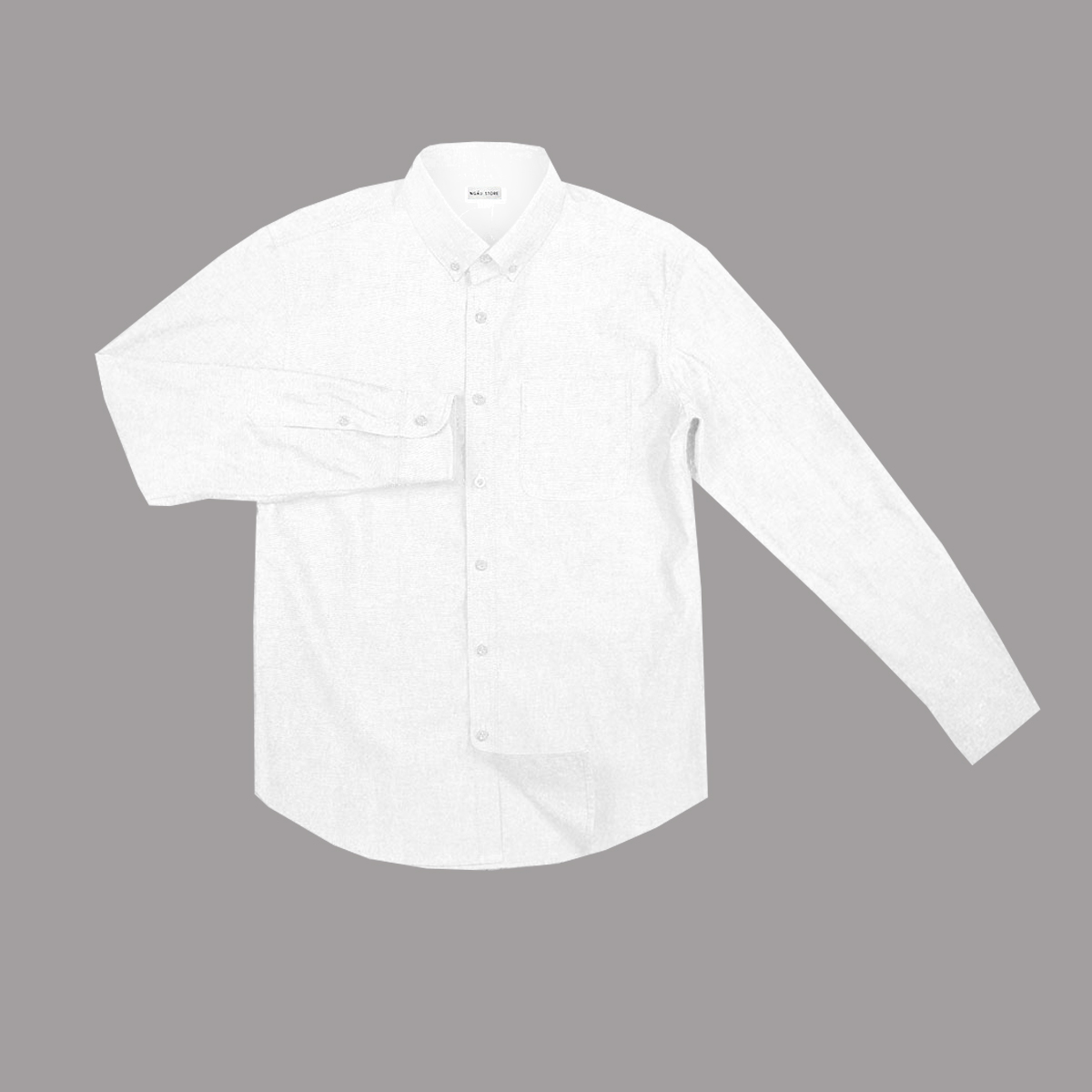 Oxford Shirt, Áo sơ mi nam dài tay trơn màu chất oxford 100% cotton thô, mềm, dày dặn, thấm hút mồ hôi tốt, kiểu dáng slim suông gọn khoẻ khoắn, áo trơn màu mặc lịch sự, gọn gàng