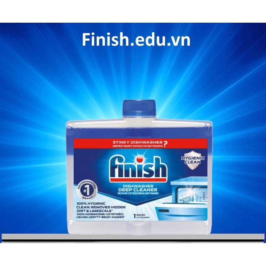 Nước vệ sinh máy rửa bát Finish 250ml , Dung dịch tẩy rửa vệ sinh cặn canxi dầu mỡ Finish cho máy