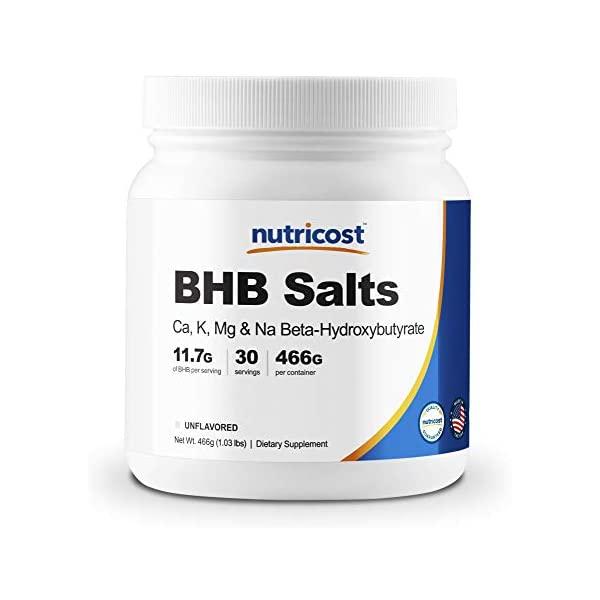 Nutricost Keto BHB Exogenous Ketones 4-in-1 12g Beta-Hydroxybutyrate Per Serving, - Ketone Salts