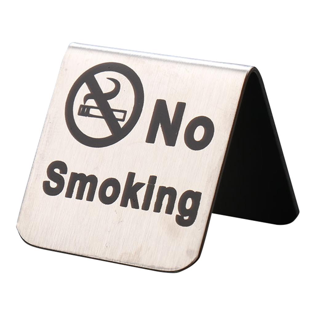 Stainless Steel No Tent Warning Sign Reminder