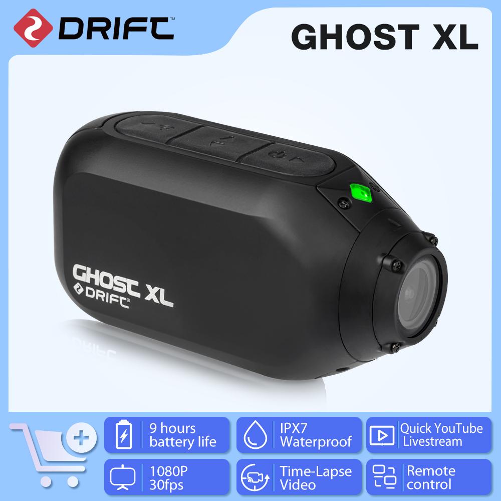 Drift Ghost XL IPX7 Chống Nước Camera Hành Động Thể Thao 1080P WiFi Video Cam Cho Xe Máy Mũ Bảo Hiểm Xe Đạp Máy Quay Camera Thể Thao