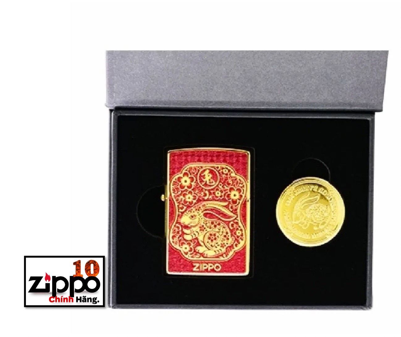 Bật lửa Zippo CZA-2-28 Year of the Rabbit Asia Limited Edition-(Bản giới hạn) Chính hãng 100%