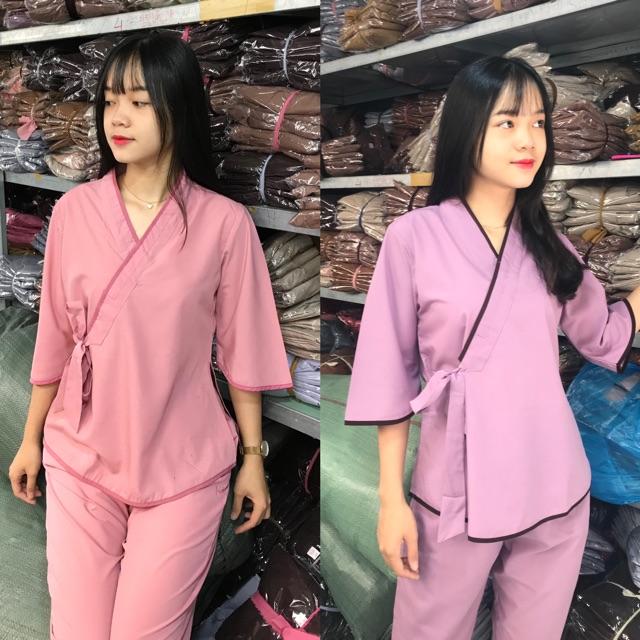 Đồ đi chùa cột dây trơn thời trang đơn giản cho nữ bigsize 75kg