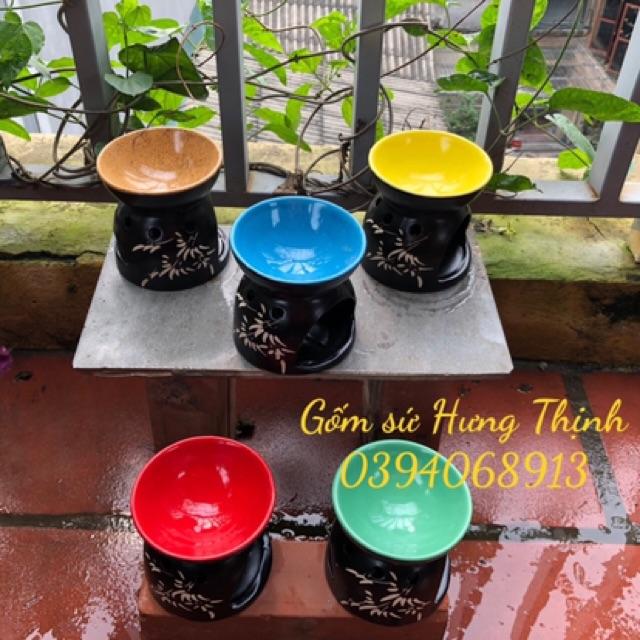 Bếp đốt tinh dầu , xả chanh , bồ kết ... tặng 1 nến