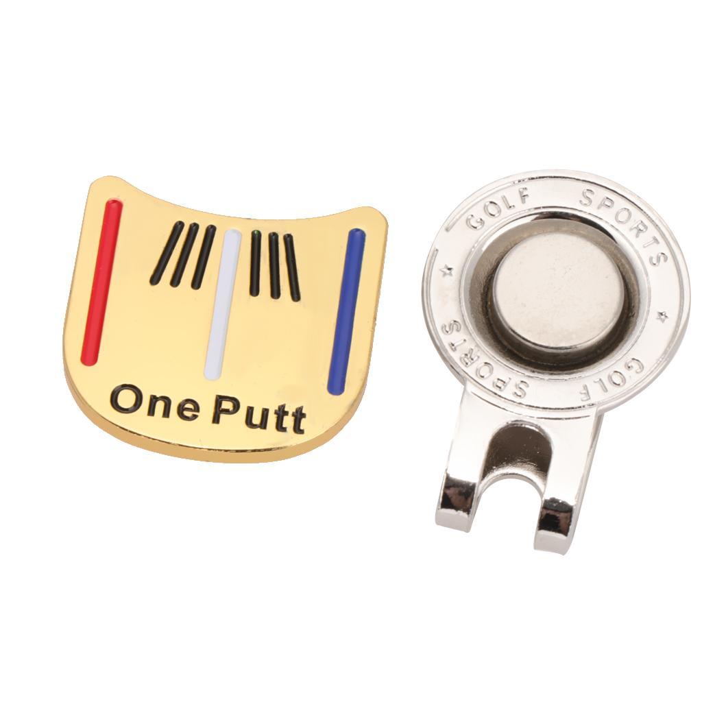 4x Golf Sturdy Alloy Golf Ball Marker Hat Clip Accessories -