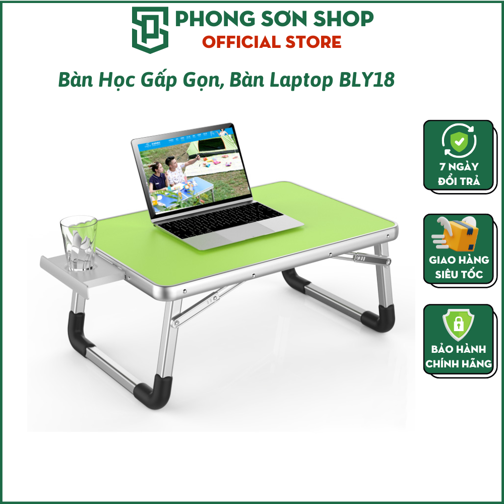 Bàn laptop đa năng gấp gọn BLY18, chất liệu hợp kim nhôm siêu bền