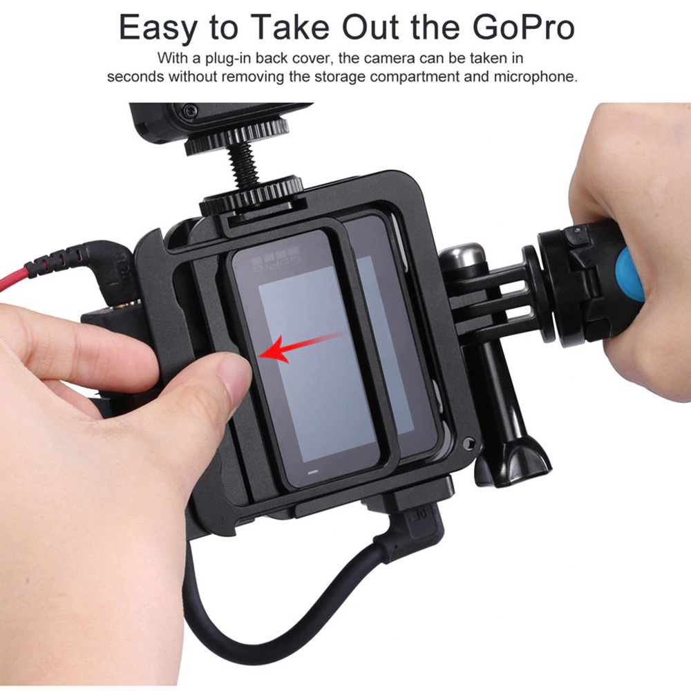 Khung dành cho máy quay hành trình GoPro Hero 5 6 7 Ulanzi V3 Pro Case (FUEC5) - Hàng chính hãng