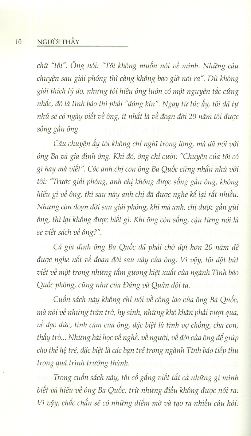 Người Thầy (Tái bản lần thứ ba, năm 2025) - Nguyễn Chí Vịnh