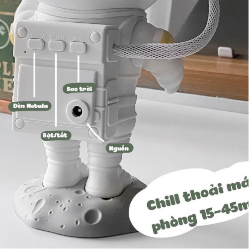 Đèn phi hành gia - Led Chiếu Sao Galaxy Thiên Hà Bầu Trời Sao Đổi Màu Trang Trí sổng ảo.