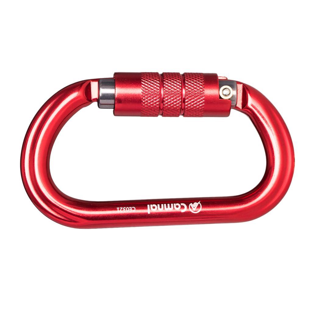 25KN Aluminum Rock Climbing D Type Carabiner