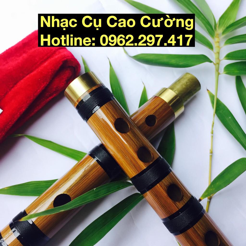 Sáo Trúc Dizi Khớp Đồng Tặng Kèm Túi Nhung Và Màng Rung