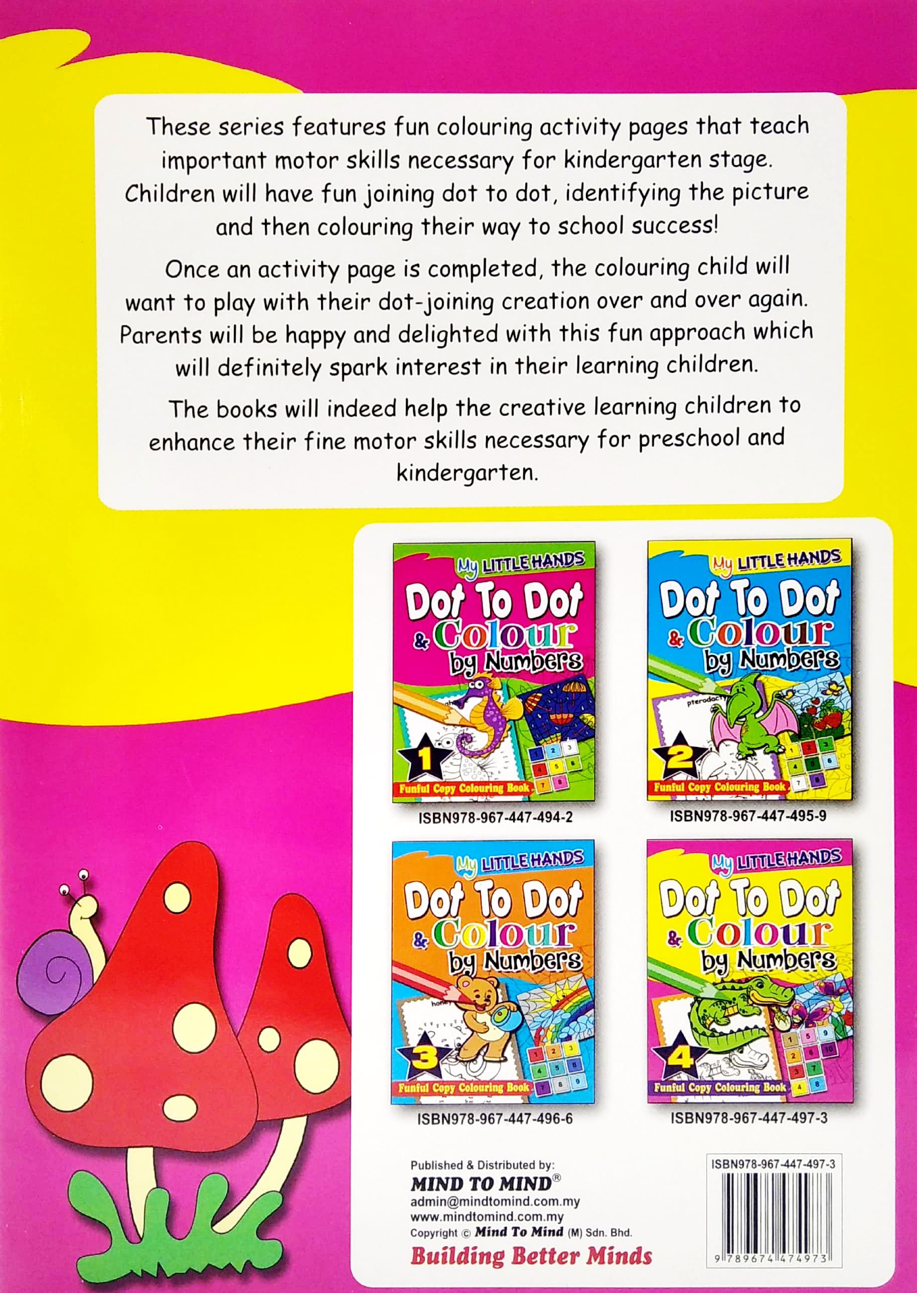 My Little Hands: Dot To Dot &amp; Colour By Numbers Book 4