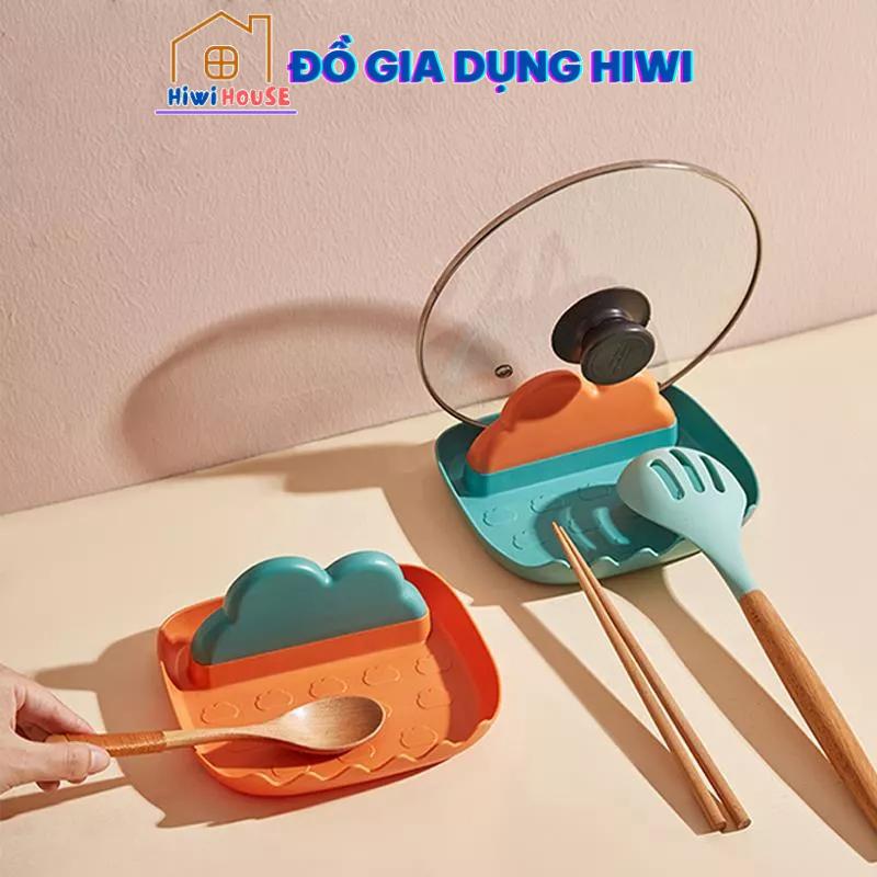 Khay đỡ nắp vung nồi, gác muỗng đũa bằng nhựa hiwihouse