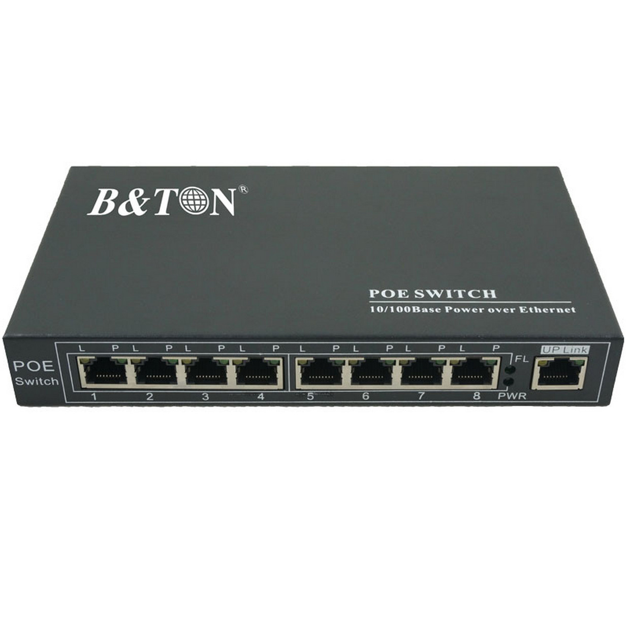 08PoE Switch 10/100M-BTON. BT-6009FE. 130W. Hàng chính hãng