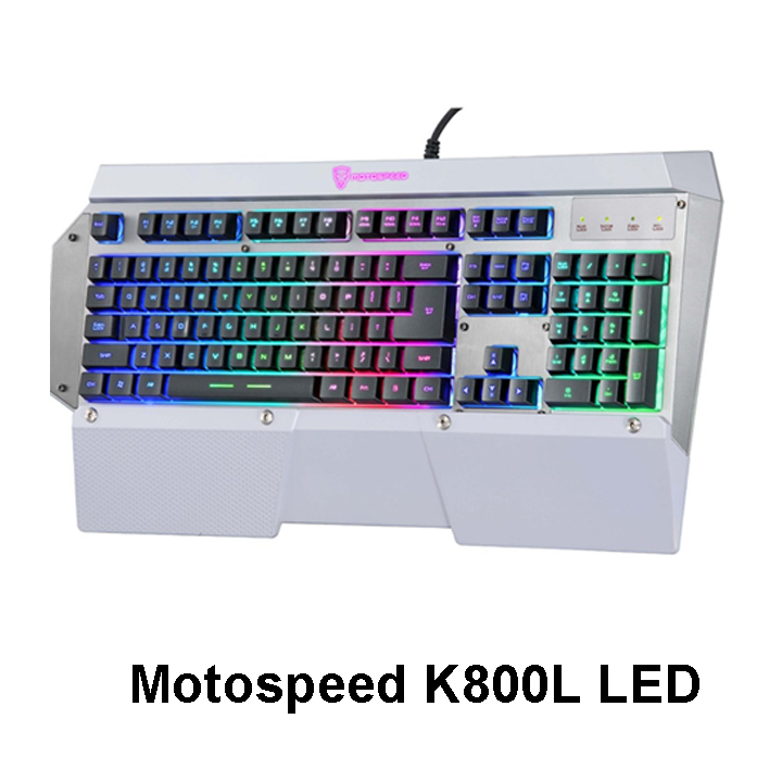 Bàn phím game thủ Motospeed K800L (K808) LED Gaming Keyboard - Hàng nhập khẩu